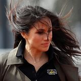 Wildes Spiel: Meghans Haare wehen ihr über das Gesicht beim Besuch der "Invictus Games"-Athleten.