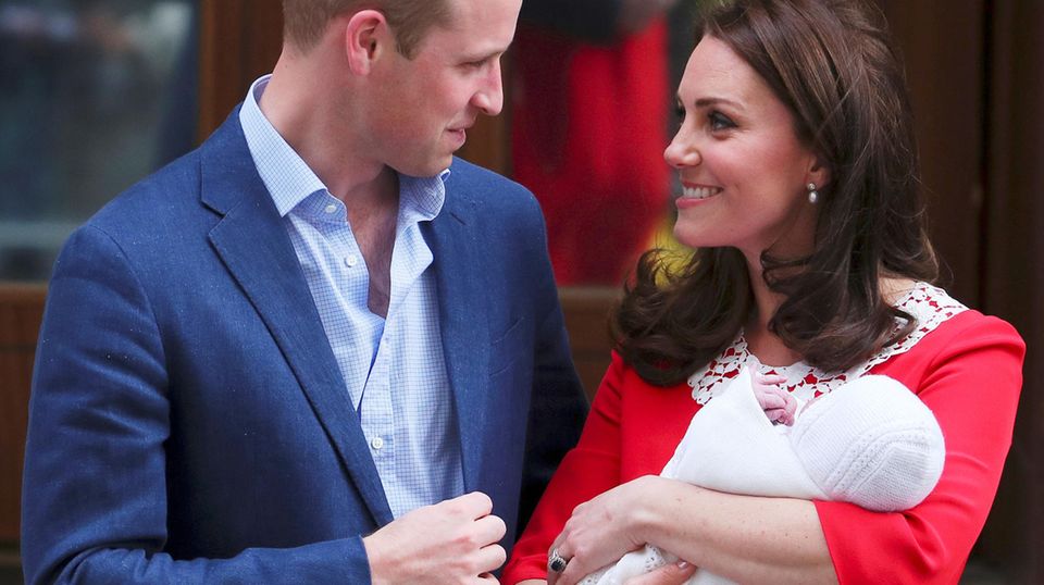 The Look of Love: Die frischgebackenen Eltern Prinz William und Herzogin Catherine sind im Babyglück.