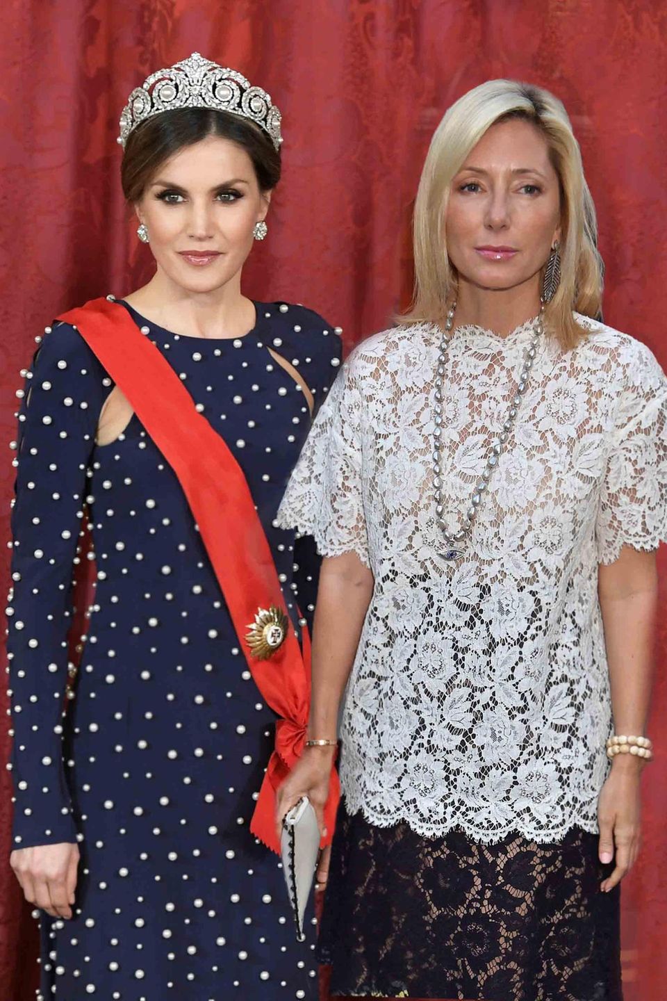 Königin Letizia + Prinzessin Marie-Chantal Königin Letizia + Prinzessin Marie-Chantal