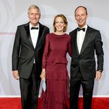 Ulrich Wickert, Julia Jäkel (Vorstandsvorsitzende Gruner + Jahr) und Thomas Rabe (Vorstandsvorsitzender Bertelsmann).