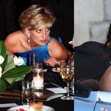 Meghan Markle trägt den Ring von Lady Diana  Die Braut Meghan Markle trägt am Abend einen ganz besonderen Ring an ihrer rechten Hand. Das bläulich schimmernde Schmuckstück hat  Harrys 1997 gestorbener Mutter Diana gehört und ist nun offenbar ein Hochzeitsgeschenk Harrys an seine Braut. Prinzessin Diana war bei einem tragischen Autounfall in Paris ums Leben gekommen, damals war Harry zwölf Jahre alt.