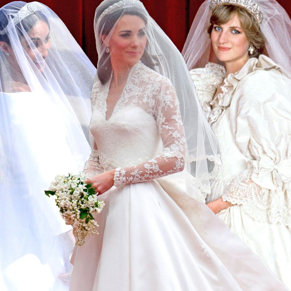 Herzogin Meghan + Herzogin Catherine + Prinzessin Diana