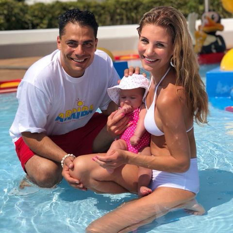 Silva Gonzalez und Stefanie Schanzleh gehen mit Ella Mariana schon zum Baby-Schwimmen