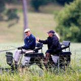 20. Juni 2018   Einige Tage nach seinem 97. Geburtstag zeigt sich Prinz Philip fit. Der Ehemann von Queen Elizabeth II. macht mit der Kutsche einen Ausflug durch den Park am Windsor Castle.