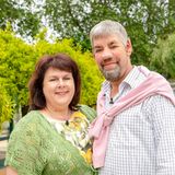 RTL-Bauer Uwe Abel (48) und seine Gattin aus "Bauer sucht Frau" Iris Abel (50)