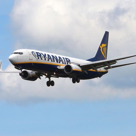 Ein Flugzeug der Fluggesellschaft Ryanair (Symbolbild).