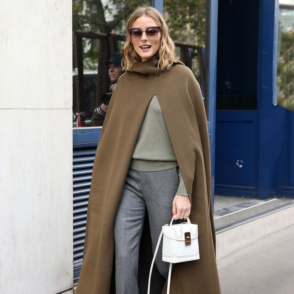 Fashionista Olivia Palermo auf dem Weg zu einer Fashion Show in Paris.