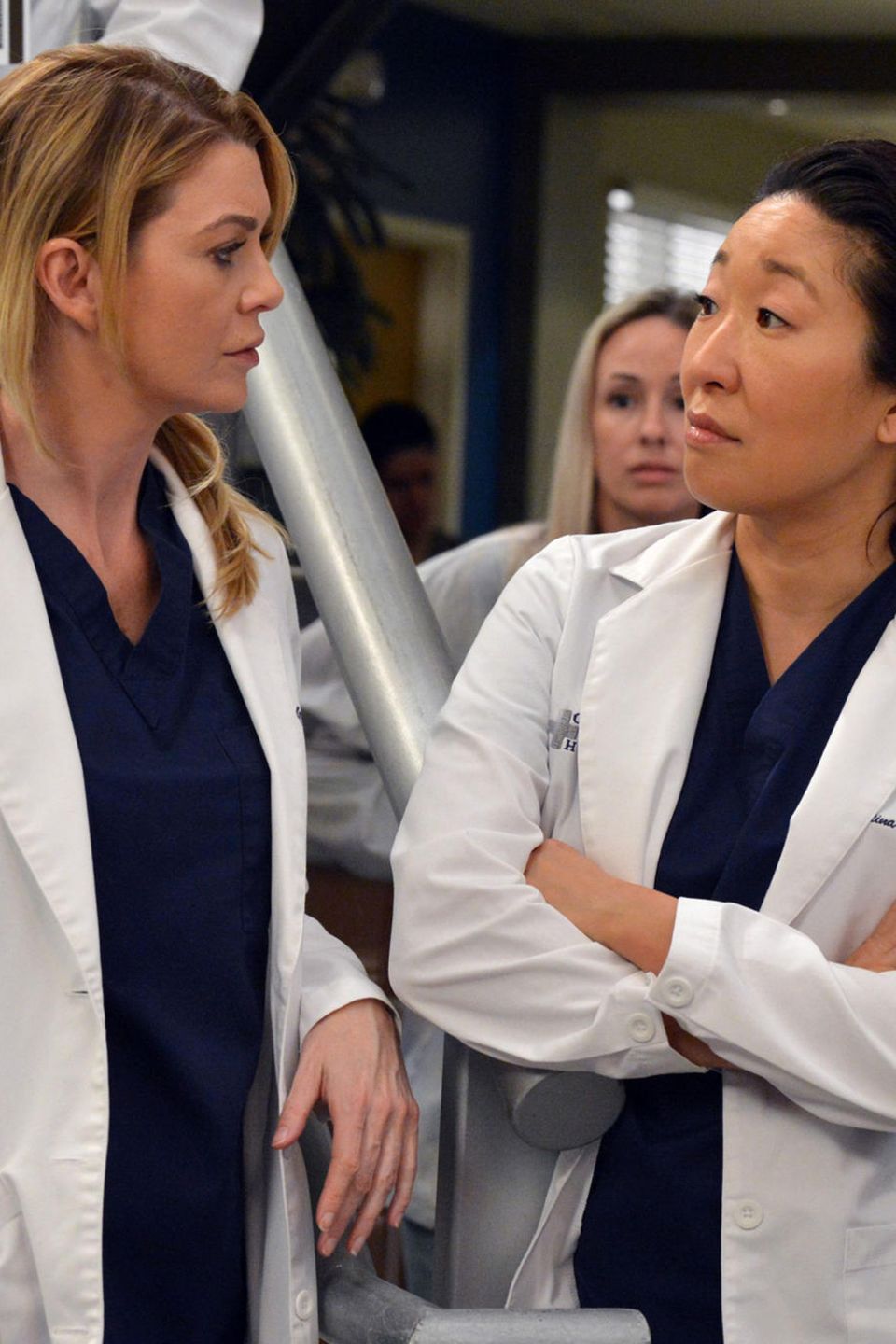 Ellen Pompeo + Sandra Oh Ellen Pompeo + Sandra Oh