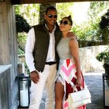 17. Juli 2018   Die beiden Sonnenbrillenträger verstehen sich blendend: Alex Rodríguez und seine J.Lo.