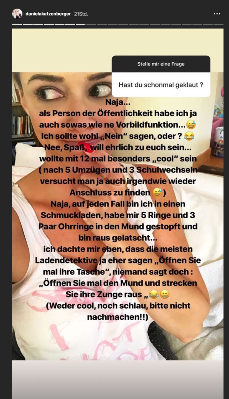 Daniela Katzenberger: Dieses Geständnis aus ihrer Jugend überrascht Daniela Katzenberger: Dieses Geständnis aus ihrer Jugend überrascht