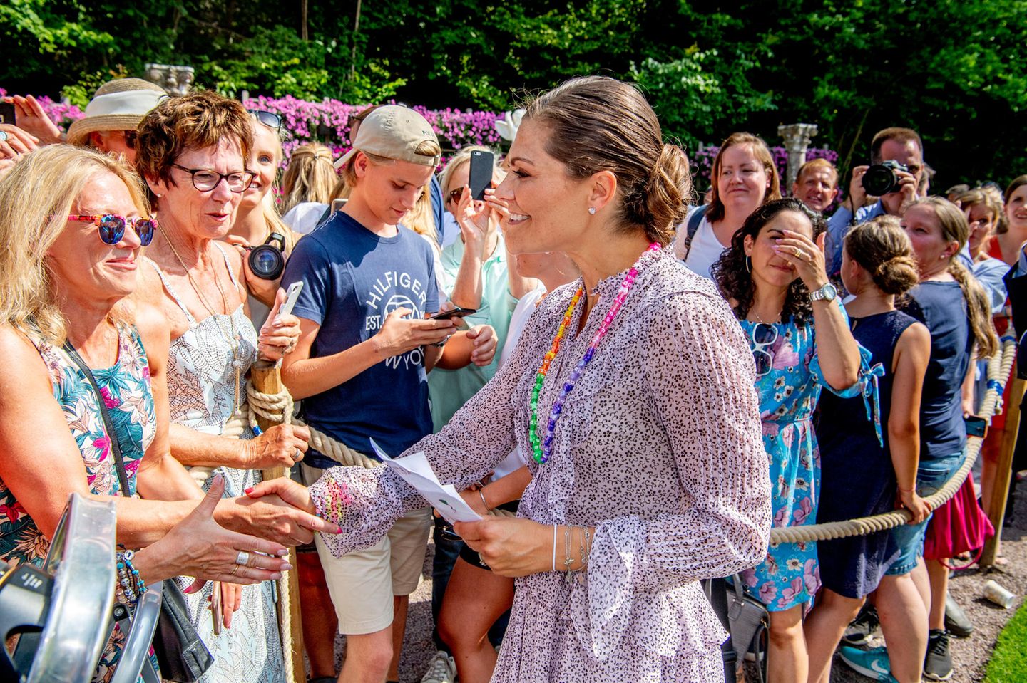 Prinzessin Victoria grüßt Fans am 14. Juli 2018, ihrem 41. Geburtstag, auf der Insel Öland