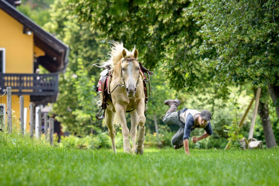 Sturm der Liebe: Folge 2987 am Montag (03.09.18): Viktor (Sebastian Fischer) stürzt vom Pferd Folge 2987 am Montag (03.09.18): Viktor (Sebastian Fischer) stürzt vom Pferd