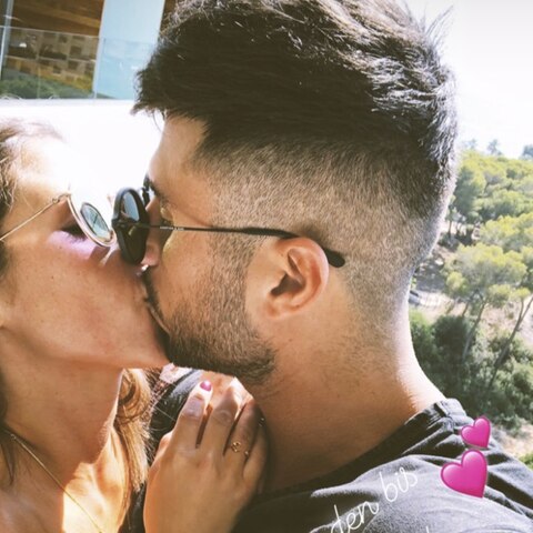 Sarah Lombardi knutschend mit ihrem Roberto