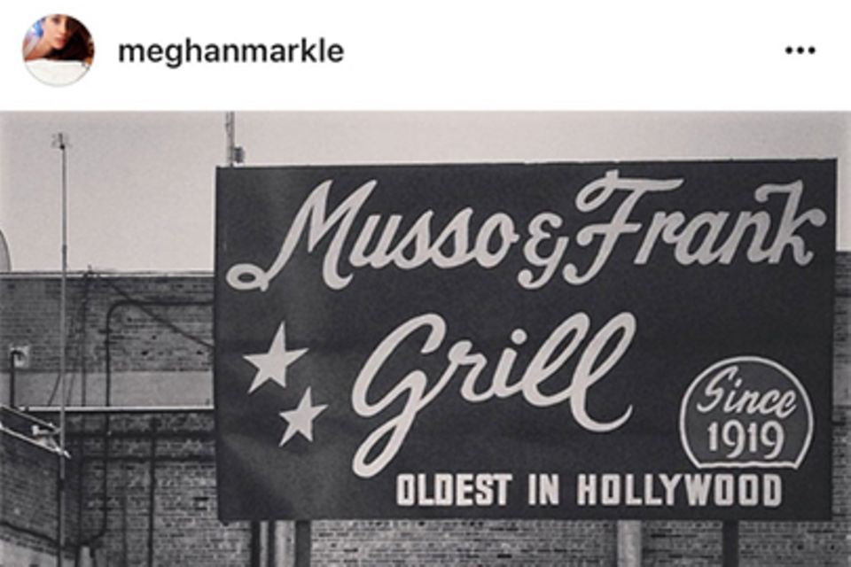Meghan Markle bei "Musso & Frank Grill"