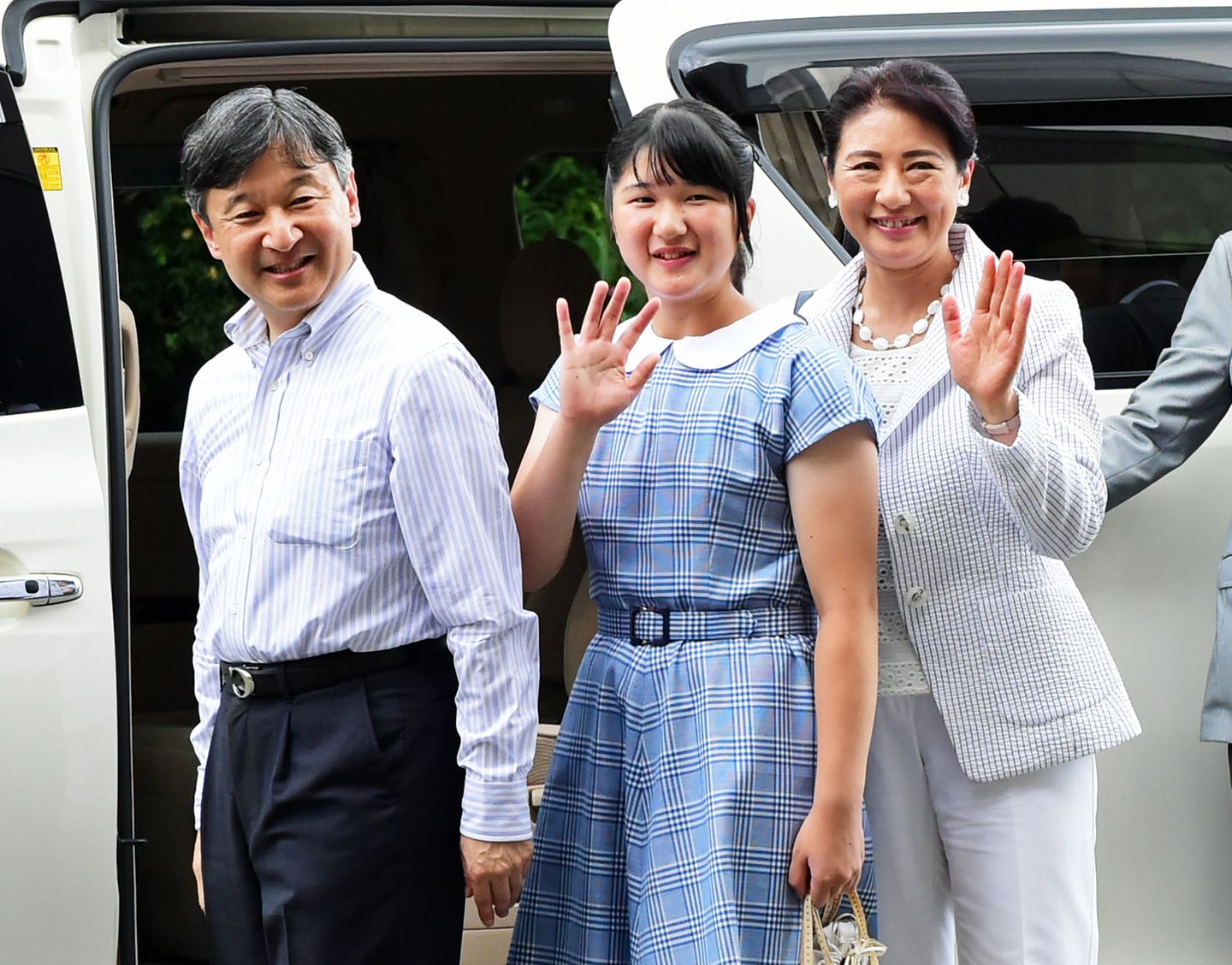 16. August 2018  Japans Kronprinzenfamilie macht Urlaub in der japanischen Seehafen-Stadt Shimoda ... 
