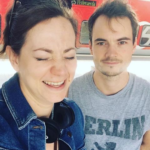 Christin Balogh (l.) und Michael N. Kühl spielten zwei Jahre lang Seite an Seite bei "Sturm der Liebe". Ein gemeinsames Selfie veröffentlichte Balogh am 9. August 2018 auf Instagram