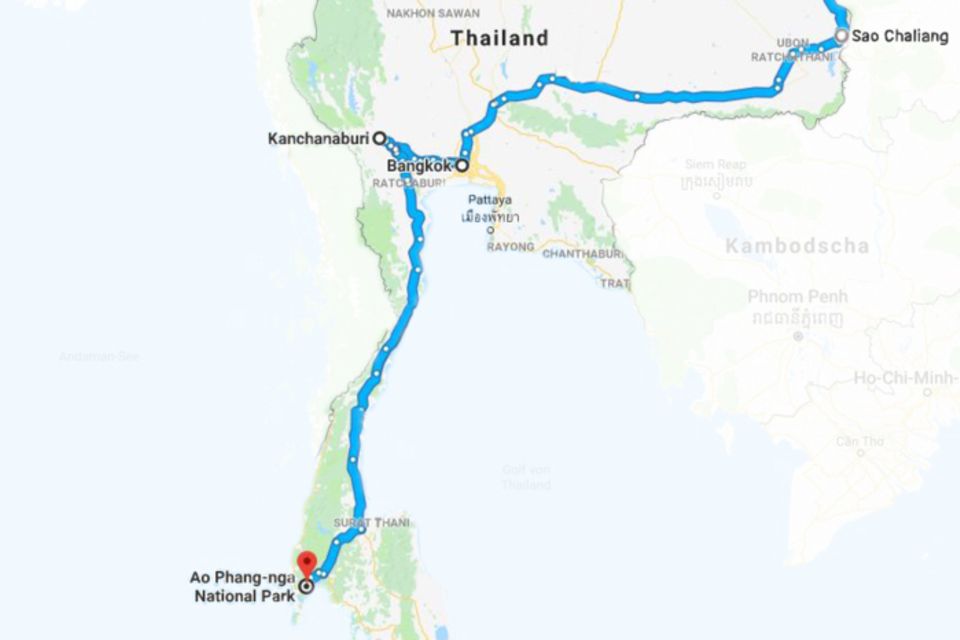 Global Gladiators 2018 Route Thailand