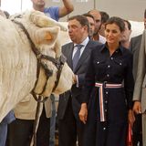 5. September 2018  Kuh trifft Königin! Ok, es ist eher ein stattlicher Bulle, den Königin Letizia da begutachtet. Zusammen mit Felipe eröffnet sie die Landwirtschaftsmesse "SALAMAQ'18" im spanischen Salamanca.