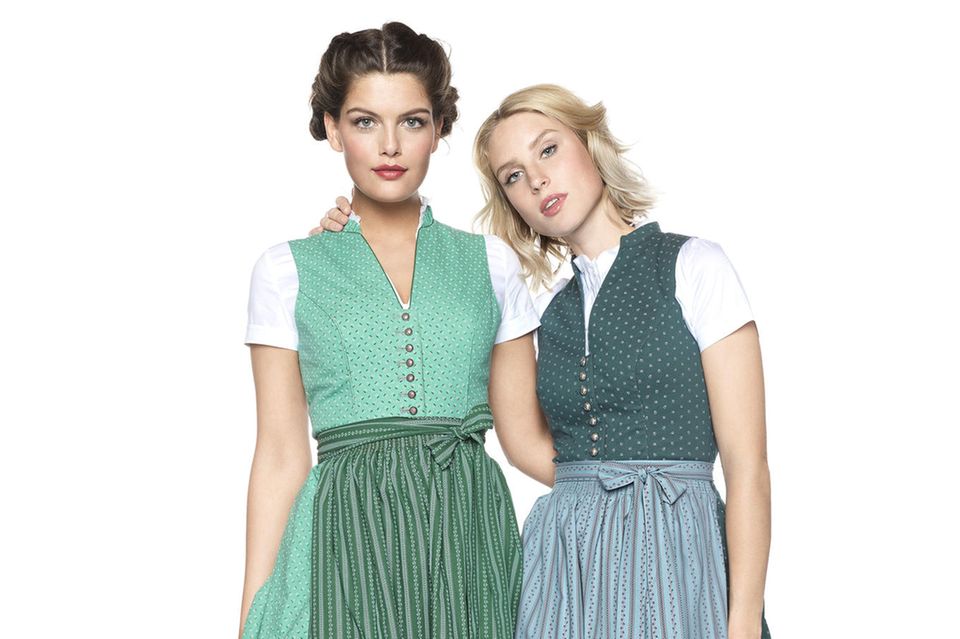 Traditionell oder glamourös? : Vanessa Fuchs und Kim Hnizdo Vanessa Fuchs und Kim Hnizdo