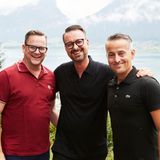Beste Stimmung bei Ralf Kirsten (Treca Interiors Paris), Oliver Christian Eder (Harry Winston) und Dirk Ueberbach (G+J)