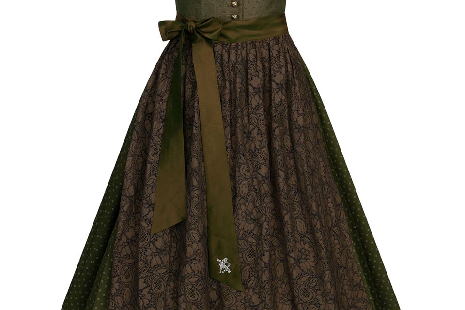 Modetrends auf dem Oktoberfest: Zeitlos: Klassisch geschnittenes Dirndl mit edlen Details von Sportalm, ca. 890 Euro Zeitlos: Klassisch geschnittenes Dirndl mit edlen Details von Sportalm, ca. 890 Euro