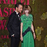 Vogue-Chefin Anna Wintour, hier mit dem Regisseur Francesco Carrozzini, darf bei den Green Carpet Fashion Awards natürlich nicht fehlen.