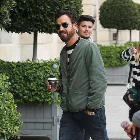 Justin Theroux in Paris