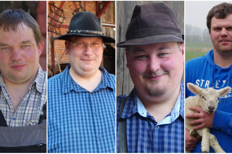 Die "Bauer sucht Frau"-Kandidaten Martin, Thomas, Christian "Rüß" und Hendrik können in Staffel 14 leider doch nicht dabei sein ...
