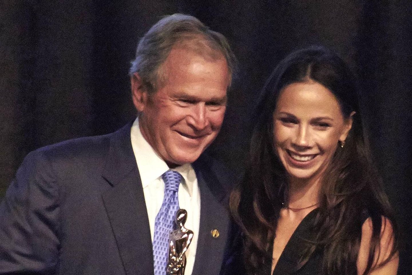 George W. Bush mit Tochter Barbara