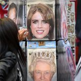 "Royal Wedding"-Fieber, Teil 2! Wie auch bei Prinz Harry und Meghan sind Masken mit dem Konterfei der Braut, Prinzessin Eugenie jetzt ein Verkaufsschlager.