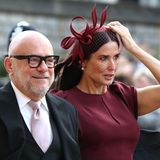 Auch Demi Moore muss ihren Hut gut festhalten.