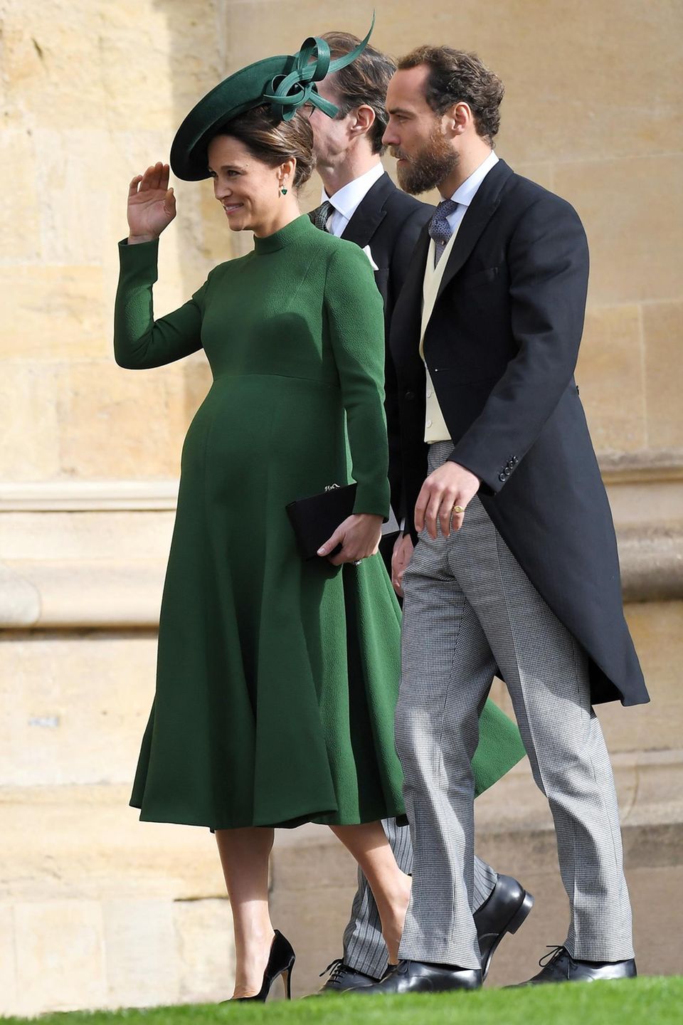 Mit Babykugel zur Kirche: Pippa Middleton soll noch im Oktober ihr erstes Kind zur Welt bringen. 