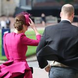 Auch Herzogin Catherine und Prinz William müssen aufpassen, nicht weggeweht zu werden.