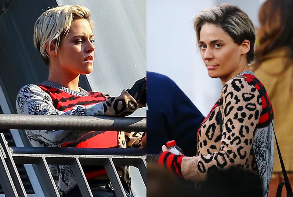 Wir sehen doppelt: In Hamburg steht Schauspielerin Kristen Stewart für den Film "Drei Engel für Charlie" vor der Kamera. Für besonders gefährliche Action-Szenen steht ihr Stuntdouble schon bereit. Wir sehen doppelt: In Hamburg steht Schauspielerin Kristen Stewart für den Film "Drei Engel für Charlie" vor der Kamera. Für besonders gefährliche Action-Szenen steht ihr Stuntdouble schon bereit.