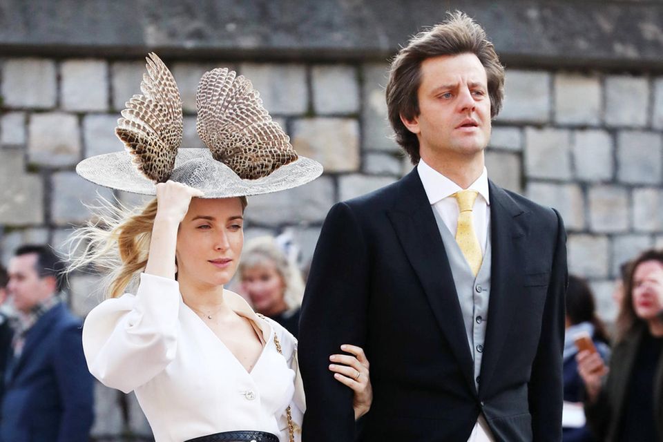 Ekaterina und Ernst-August von Hannover bei der Hochzeit von Prinzessin Eugenie und Jack Brooksbank auf Schloss Windsor am 12. Oktober