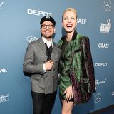 Beim Anblick von Franziska Knuppes Glamour-Style in Grün kriegen nicht nur das Model selbst und Stylist Armin Morbach gute Laune, sondern auch wir.
