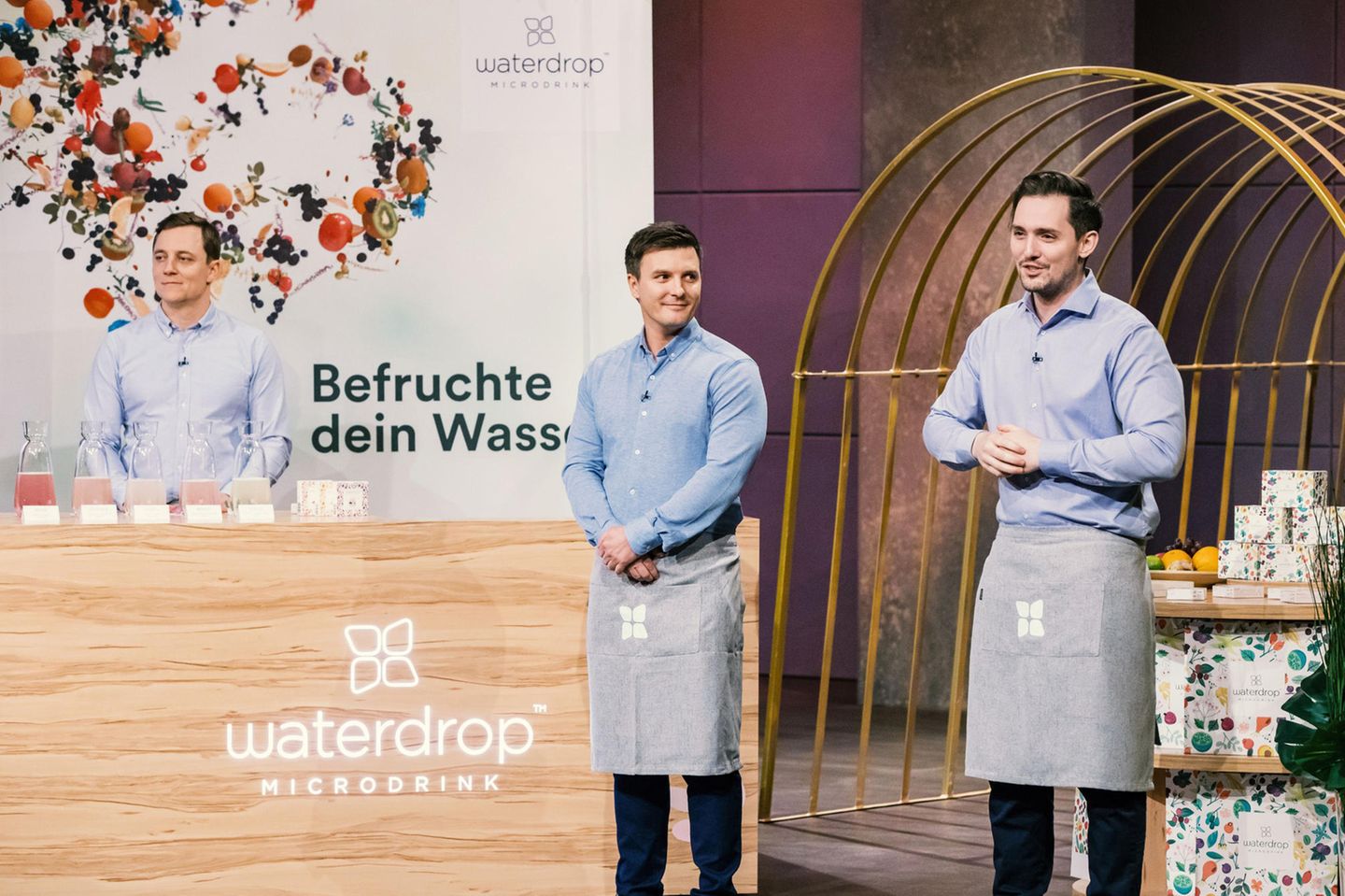 "waterdrop"-Gründer Christoph Hermann, Martin Donald Murray und Thomas Henry Wieser