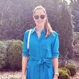 Denn auch Tennis-Star Ana Ivanovic macht in dem blauen Kleid eine gute Figur, oder finden Sie nicht?
