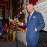 Geburtstagskind Charles hält eine Rede bei der Tea Party der The Sun zu seinem 70. Geburtstag in London.