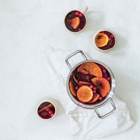 Glühwein mit Cranberrysaft