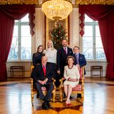 14. Dezember 2018  Die norwegische Königsfamilie posiert beim traditionellen Weihnachtsshooting in Oslo. 