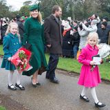 Auch wenn in diesem Jahr der Gottesdienst ohne Prinz George, Charlotte und Louise twas kinderlos war, freuen wir uns sehr, dass die süßen Phillips-Töchter mitgekommen sind.