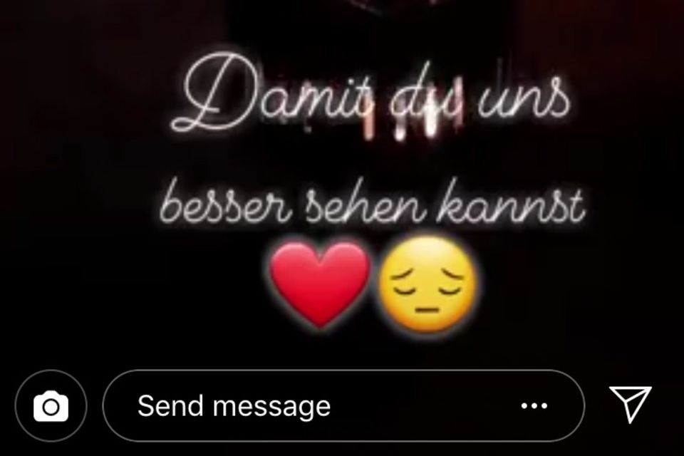 Daniela Büchner schickt kurz vor dem Jahreswechsel eine Nachricht an ihren Jens