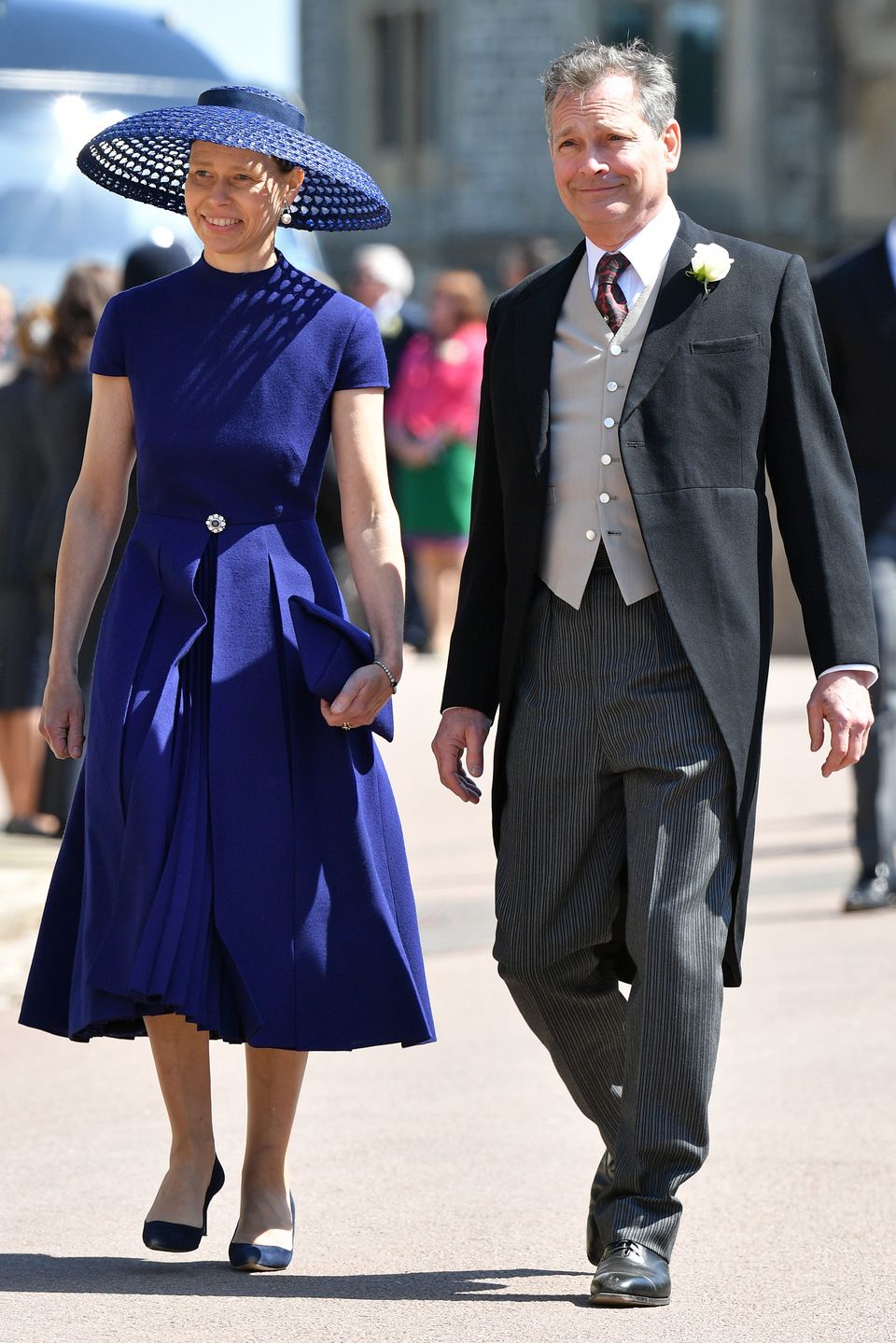 Lady Sarah Chatto und Ehemann Daniel besuchen im Mai 2018 die Hochzeit von Prinz Harry und Meghan Markle