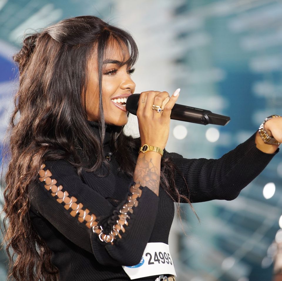 Kandidatin Alicia Awa Beissert bei "Deutschland sucht den Superstar"