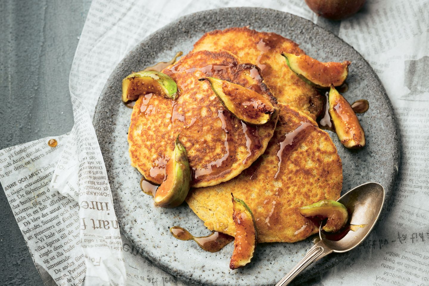 Orangen-Feigen-Pancakes