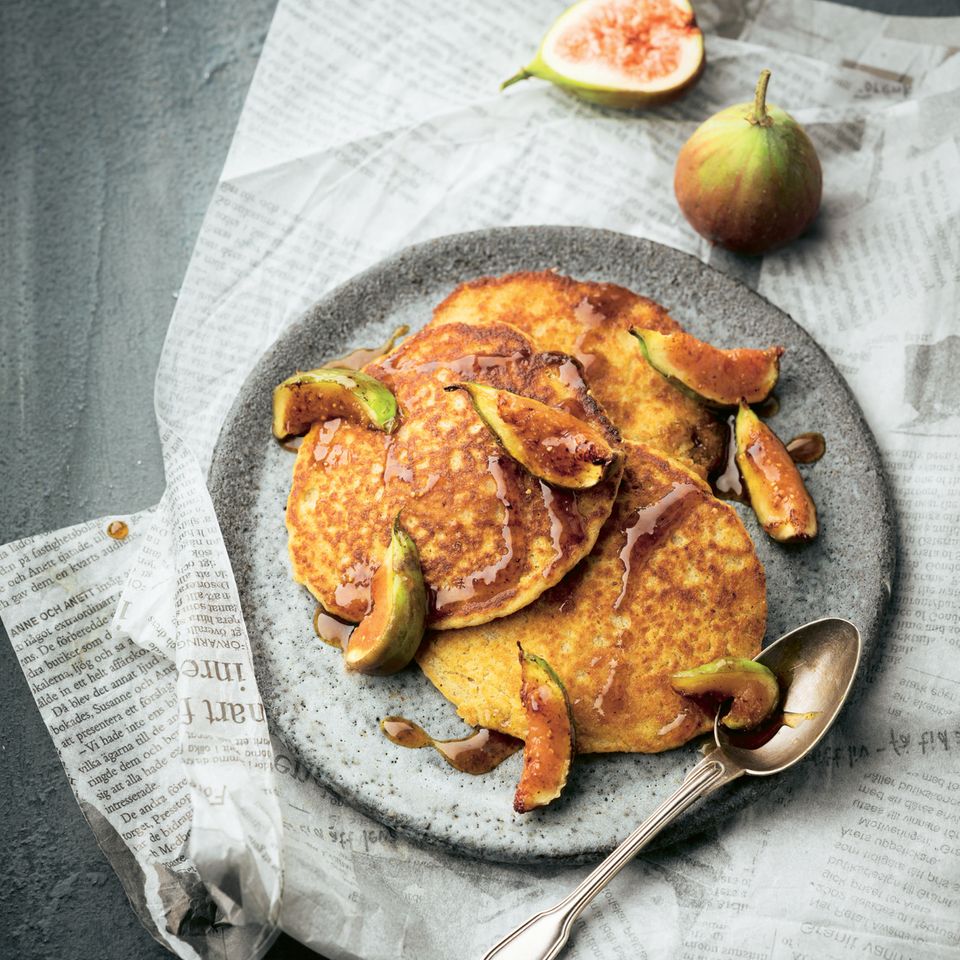Orangen-Feigen-Pancakes