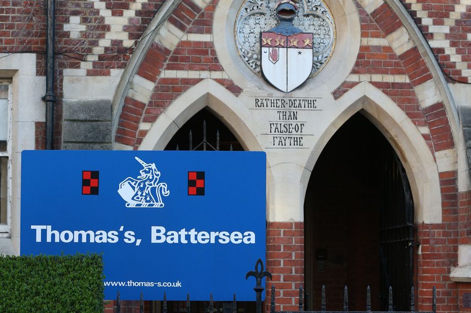Prinz George: Seit 2017 besucht Prinz George die Thomas's Battersea Schule Seit 2017 besucht Prinz George die Thomas's Battersea Schule