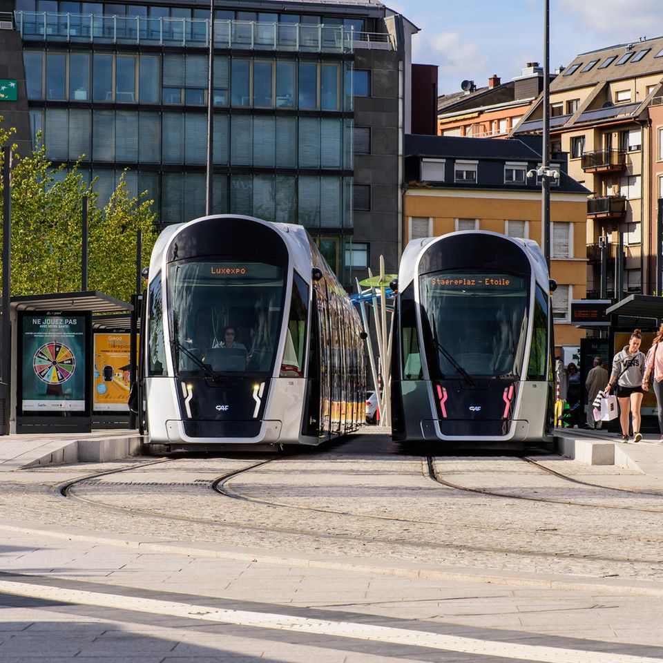 Die Tram in Luxemburg