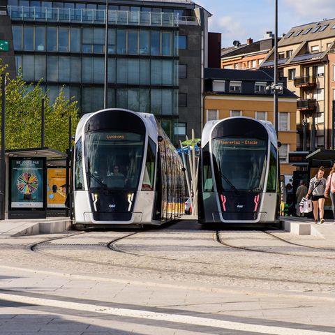 Die Tram in Luxemburg